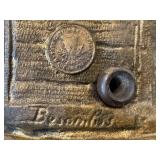 DR - Richesse Par Bessonnes - Antique French Cast Metal Angel Sculpture