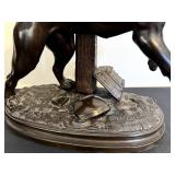 DR - LECOURTIER Bulldog Sculpture - Antique French Dog