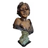 DR - Emmanuel Villanis Seule Bronze Bust Sculpture - Reproduction