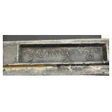 DR - Henry 1940-41 Lion Sculpture - Vintage Cast Metal Desk Statue on Base