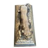 DR - Henry 1940-41 Lion Sculpture - Vintage Cast Metal Desk Statue on Base