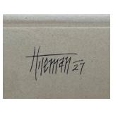 DR - Chief Weasel Tail Photo Print - Glacier National Park, Antique Framed Portrait