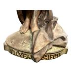 DR - Antique Emmanuel Villanis Art Nouveau Bronze Sculpture Nouveau Siècle