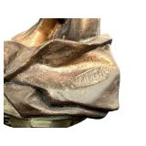 DR - Antique Emmanuel Villanis Art Nouveau Bronze Sculpture Nouveau Siècle