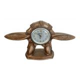 BR - Gibraltar Electric Clock Co. No. 290 Winged Plane Mantel Clock