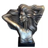 DR - Austin Productions 1989 Signed A. DANEL Contemporary Woman Sculpture