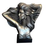 DR - Austin Productions 1989 Signed A. DANEL Contemporary Woman Sculpture