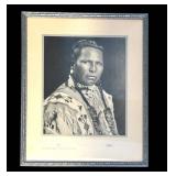 DR - T.J. Hileman Chief Heavy Breast Glacier National Park Portrait Photograph 1927