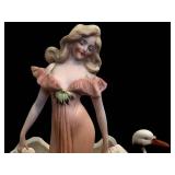 DR - Germa Antique 1890 Bisque Porcelain Planter with Swans