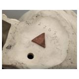 DR - Royal Dux Bohemia Antique Porcelain Figure - Two Maidens with Shell Planter