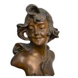 DR - Emmanuel Villanis Salambo Bust - Art Nouveau Bronze
