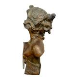 DR - Emmanuel Villanis Salambo Bust - Art Nouveau Bronze