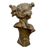 DR - Emmanuel Villanis Salambo Bust - Art Nouveau Bronze