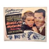 Wings of the Morning - Vintage Movie Poster