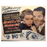 Wings of the Morning - Vintage Movie Poster