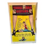 DR - Three Bad Sisters Vintage Movie Poster 1955 Linen Mounted #55/481