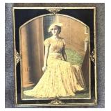 BR - Autochrome Portrait - Antique Ornate Gilt Frame