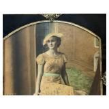 BR - Autochrome Portrait - Antique Ornate Gilt Frame