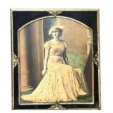 BR - Autochrome Portrait - Antique Ornate Gilt Frame