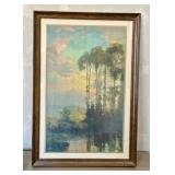 LR - Atkinson Fox Print - Vintage Landscape, Framed