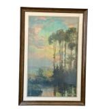 LR - Atkinson Fox Print - Vintage Landscape, Framed