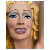 BR - Jantzen Vintage 3-Foot Countertop Pin-Up Mannequin - Pink Dress, Blonde Hair