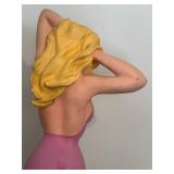 BR - Jantzen Vintage 3-Foot Countertop Pin-Up Mannequin - Pink Dress, Blonde Hair