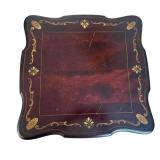 DR - Antique Parlor Table - Barley-Twist Legs, Inlaid Edge