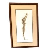 BR - Jim Striby Original Nude Watercolor Painting