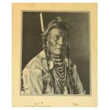 DR - T.J. Hileman Chief Bird Rattler Photogravure Portrait - Glacier National Park, 1927