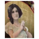 DR - Julia Marlowe Tin Lithograph Tray - Antique Advertising / Vintage Art Nouveau Julia Marlowe Tin Lithograph Tray