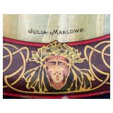 DR - Julia Marlowe Tin Lithograph Tray - Antique Advertising / Vintage Art Nouveau Julia Marlowe Tin Lithograph Tray