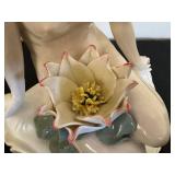 DR - Antique Karls Ens Porcelain Figurine Woman with Water Lily