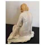 DR - Antique Karls Ens Porcelain Figurine Woman with Water Lily