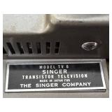 DR - Vintage Singer TV-6 Transistor Television - 6-inch Portable