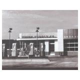 USKO Union Supply Co. Gas Station Vintage Photograph - Framed