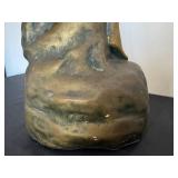 BR - Vintage Ceramic Sculpture- Female Figure on Rock