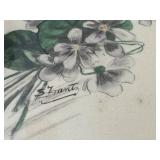 LR - S. Frantz Signed Vintage Framed Portrait