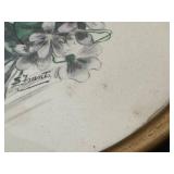 LR - S. Frantz Signed Vintage Framed Portrait