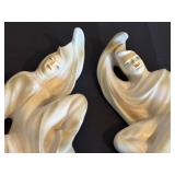 BR - Pair of Vintage Coventry Ware Ceramic Wall Hangings