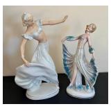 DR - Schaubach Kunst Germany Art Deco Porcelain Dancers  (Lot of 2)