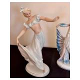 DR - Schaubach Kunst Germany Art Deco Porcelain Dancers  (Lot of 2)