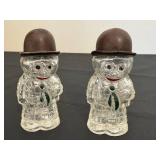 DR - Moon Mullins Glass Salt & Pepper Shakers - Vintage Cartoon Pair