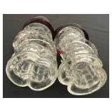 DR - Moon Mullins Glass Salt & Pepper Shakers - Vintage Cartoon Pair