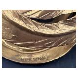 BR - Pair of Vintage Mid Century Brass Italian Fighting Roosters