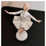 DR - Vintage Heinz Schaubach Sonja Henie Norway Ice Skater Porcelain Figurine