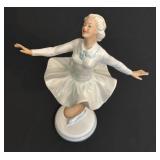 DR - Vintage Heinz Schaubach Sonja Henie Norway Ice Skater Porcelain Figurine