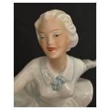 DR - Vintage Heinz Schaubach Sonja Henie Norway Ice Skater Porcelain Figurine