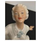 DR - Vintage Heinz Schaubach Sonja Henie Norway Ice Skater Porcelain Figurine
