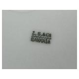 DR - Royal Vienna 7.5in Covered Butter Plate with 18K Gold Rim, Austria and Vintage Floral Bavaria Plate